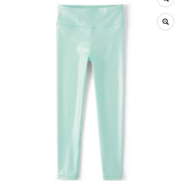 The Children’s Place Girls Hi-Shine Mint Leggings Size XL (14) NEW - Picture 1 of 3
